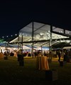 Levo event tent Losberger De Boer at night